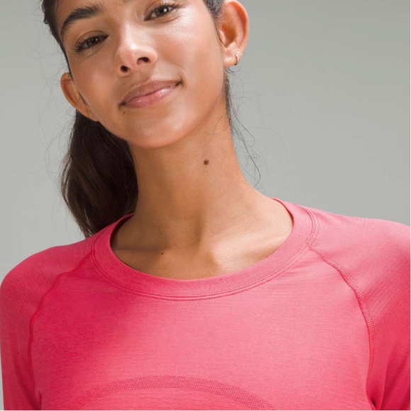 Lululemon Swiftly Tech Long-Sleeve Shirt 2.0 *Race Length Coral Pink Size 6 $78 - Picture 9 of 15
